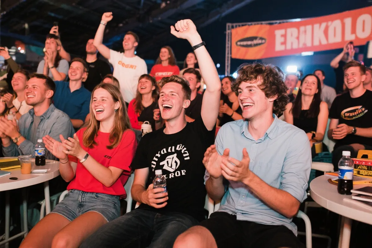 玩家社群氛围插画